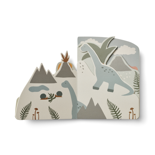 Liewood - Jade Special Shape Book Dino / Sandy