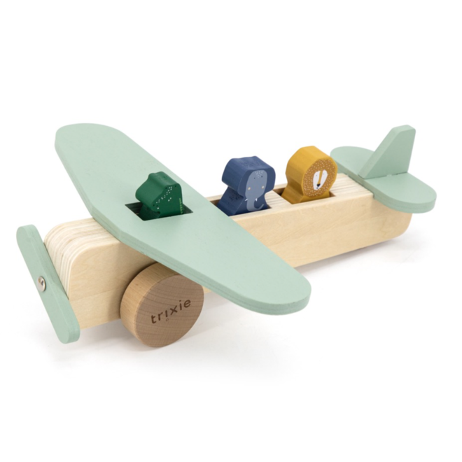 Trixie - Houten dierenvliegtuig