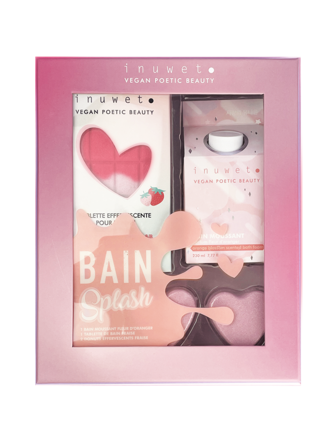 INUWET - Splash bath set strawberry