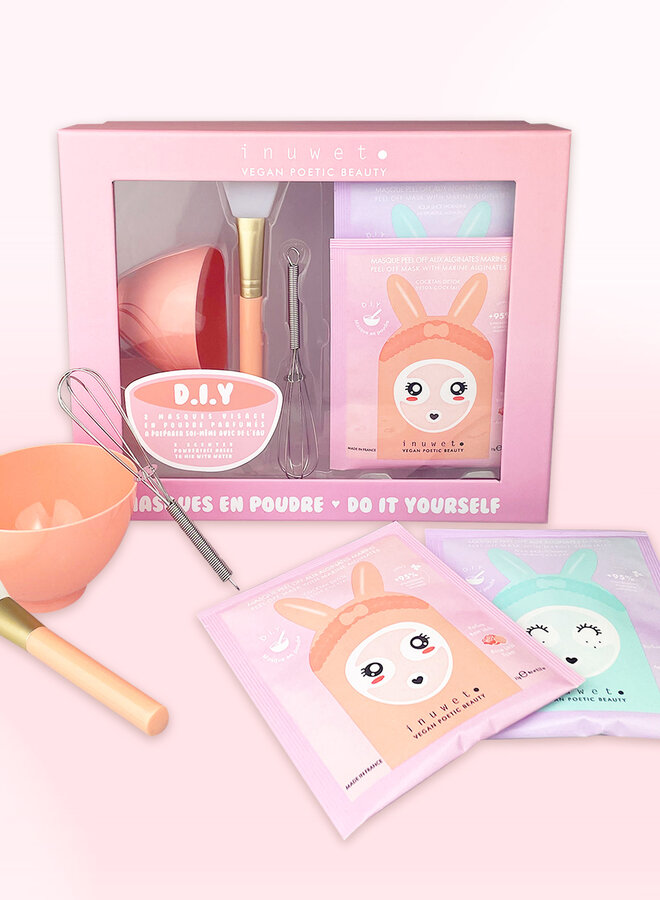 INUWET - Coffret DIY 2 mask peel of