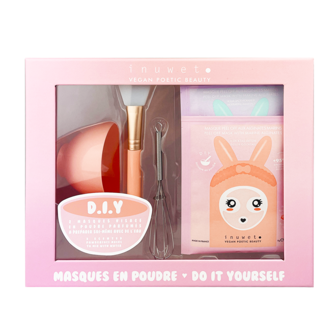 INUWET - coffret DIY 2 mask peel of