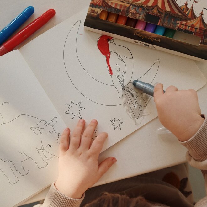 Konges Slojd - Tekenblok en gelkrijtjes