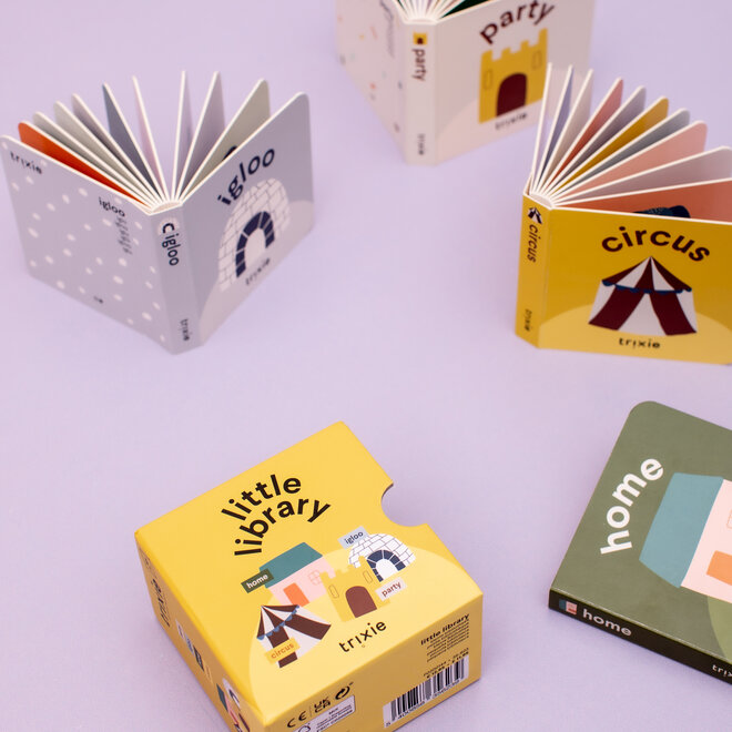 Trixie - Kleine bibliotheek - Kleding / fruit / voertuigen / instrumenten