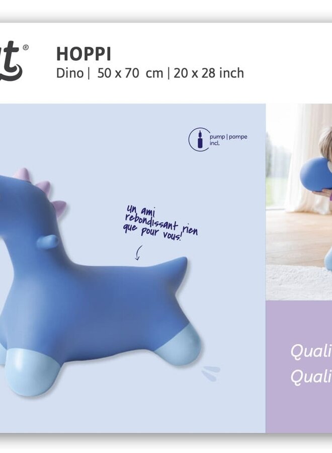 Quut Hoppi - Bouncing Dino Cosmic blue