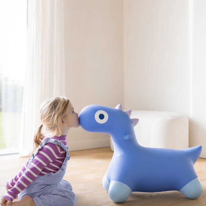 Quut Hoppi - Bouncing Dino Cosmic blue