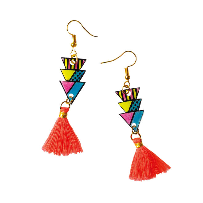 Janod - 7 Geometrix Shrink Plastic Jewels To Make