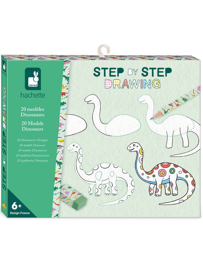 Janod - Creative Drawing Box 20 Dinos