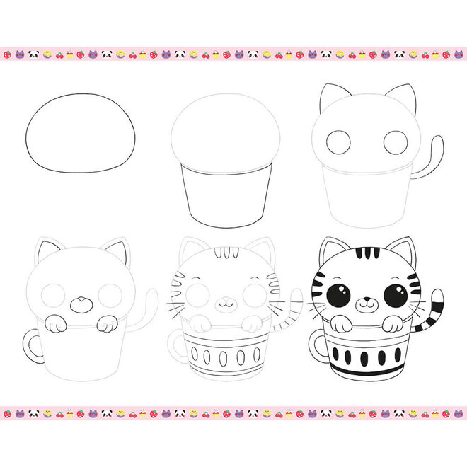 Janod - Creative Drawing Box 20 Kawaii