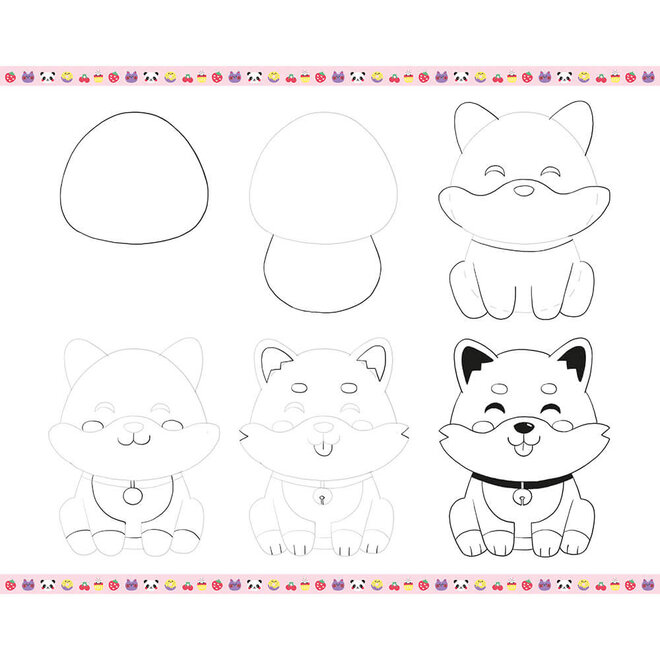 Janod - Creative Drawing Box 20 Kawaii