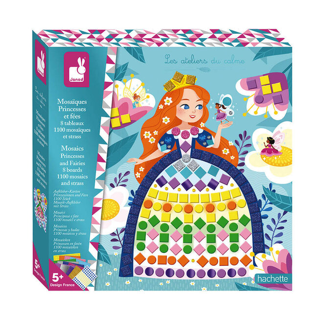 Janod - Creative Kit - Princesses and Fairies Mosaics Set
