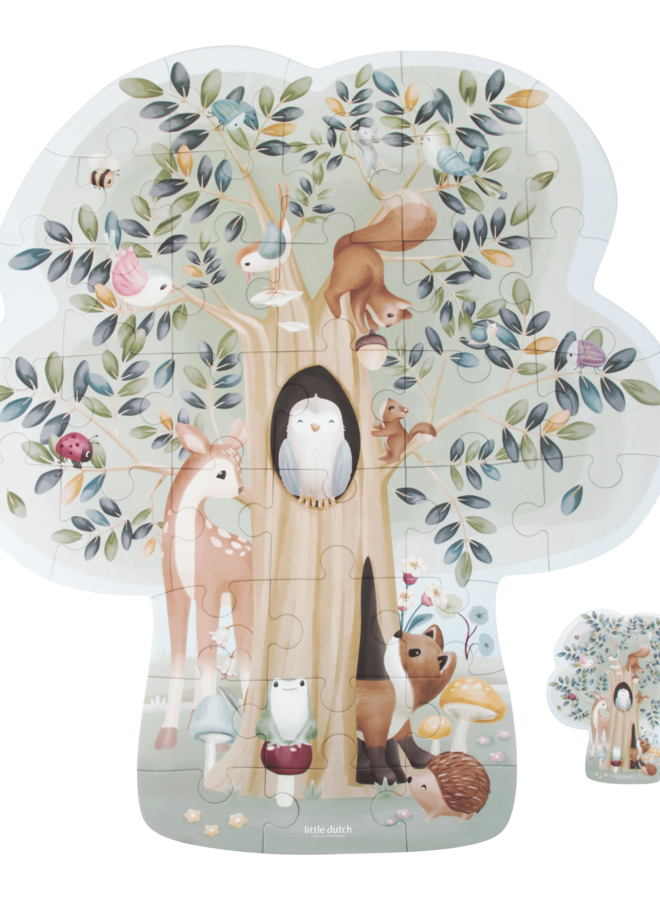 Little Dutch - Vloerpuzzel - Forest Friends FSC