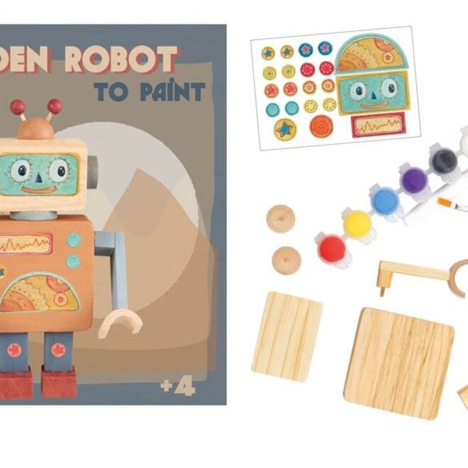 Egmont Toys - Houten robot om te verven
