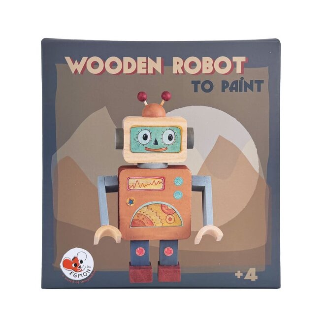 Egmont Toys - Houten robot om te verven