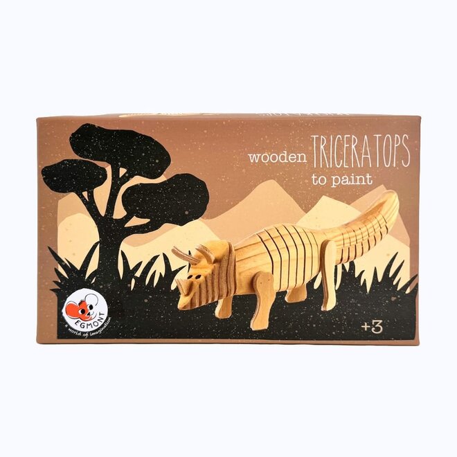 Egmont Toys - Houten triceratops om te verven