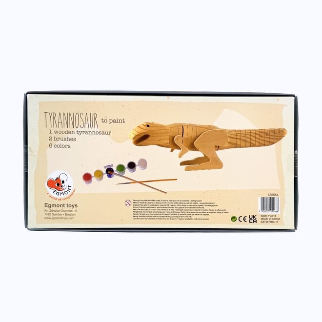 Egmont Toys - Houten tyranosaurus om te verven
