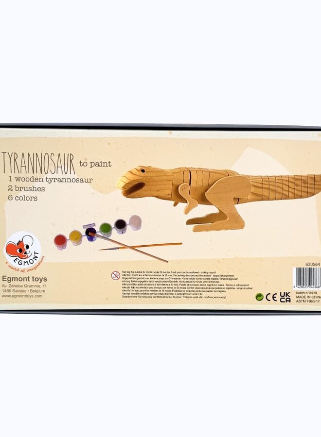 Egmont Toys - Houten tyranosaurus om te verven