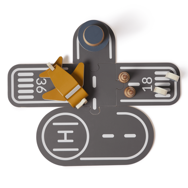 Flexa - Houten luchthaven (11 stuks)