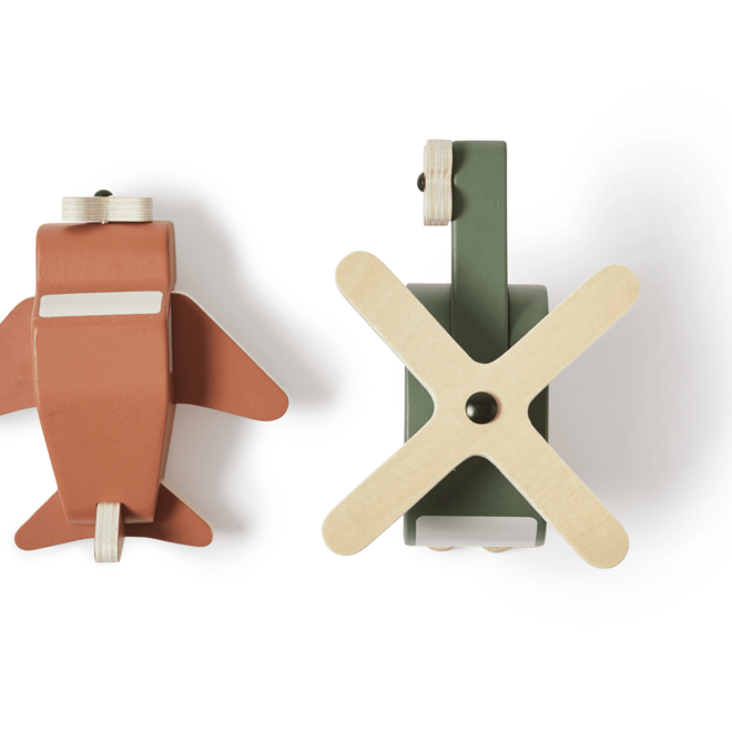 Flexa - Houten helikopter & vliegtuig