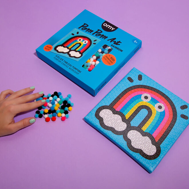 OMY - Rainbow Pom Pom art