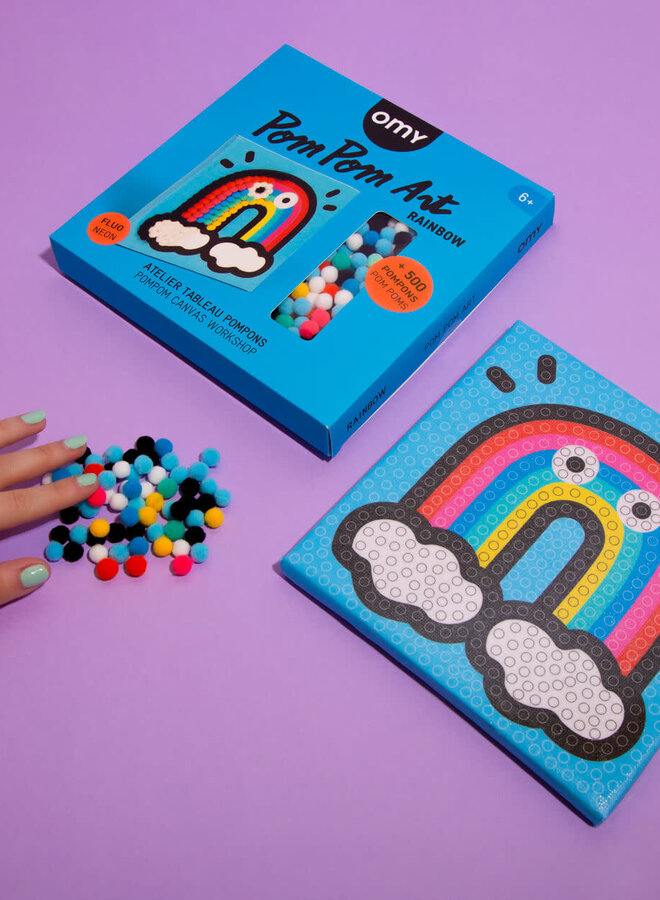 OMY - Rainbow Pom Pom art
