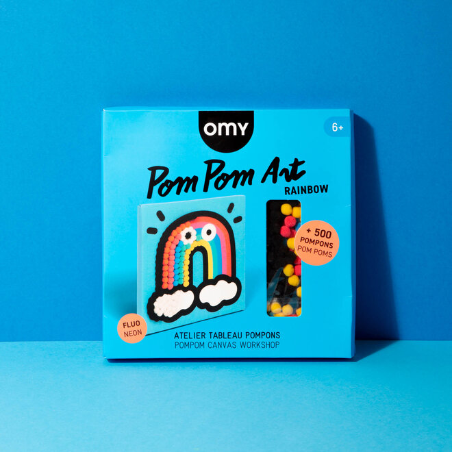 OMY - Rainbow Pom Pom art