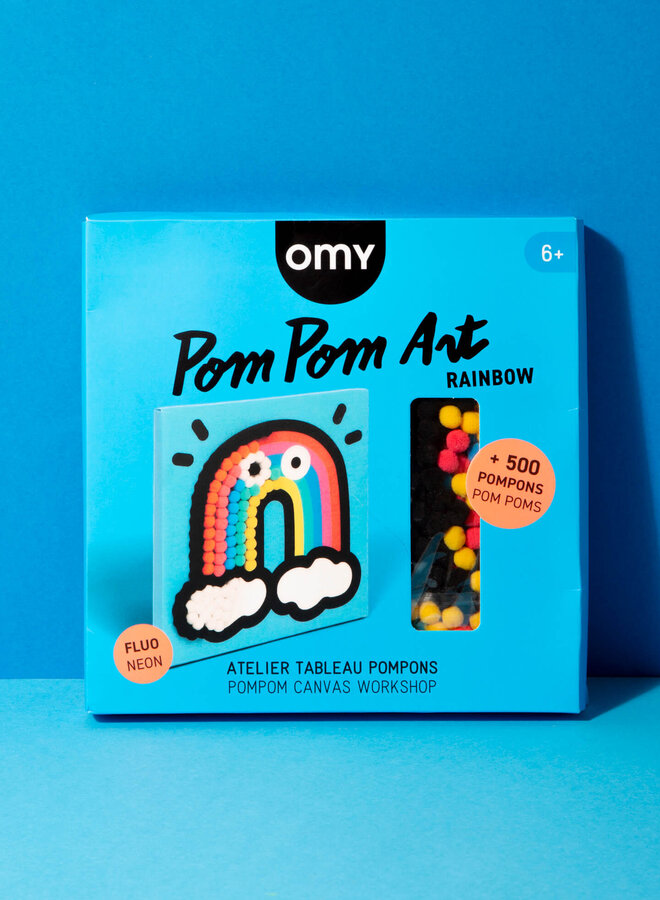 OMY - Rainbow Pom Pom art