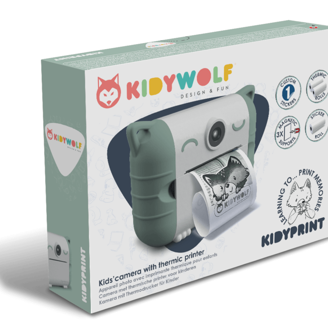 KIDYPRINT Fototoestel met thermische printer groen