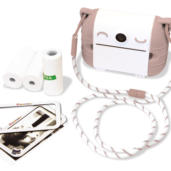 KIDYPRINT Fototoestel met thermische printer roze