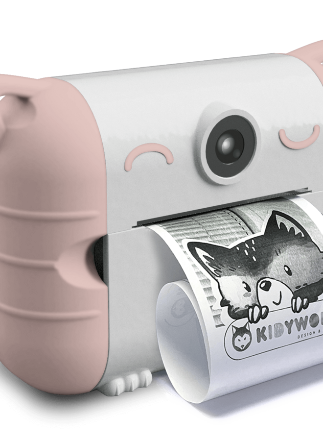 KIDYPRINT Fototoestel met thermische printer roze