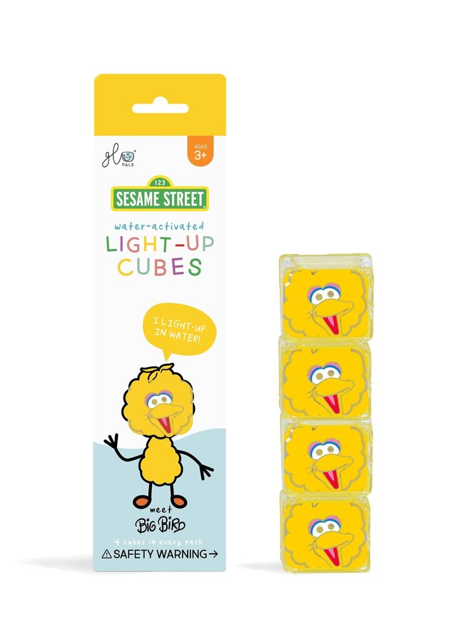 Glopals light up cubes 4pc Bigbird