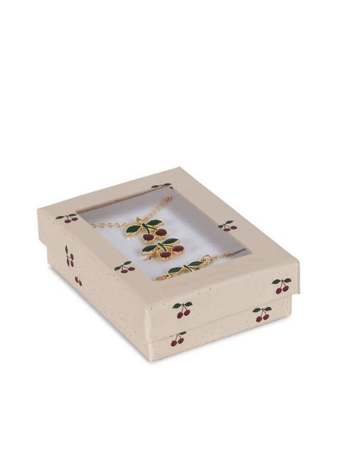 Konges Slojd - Cherry jewelry set gold