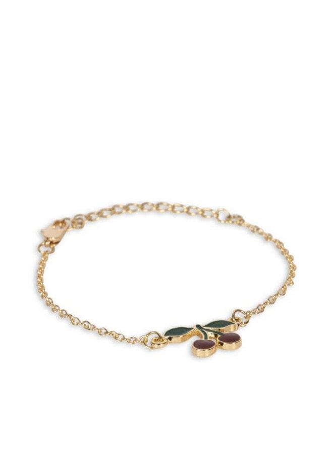 konges slojd- cherry jewelry set gold