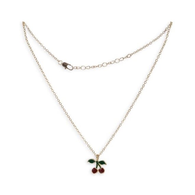 konges slojd- cherry jewelry set gold