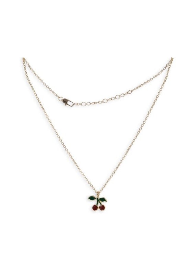 konges slojd- cherry jewelry set gold