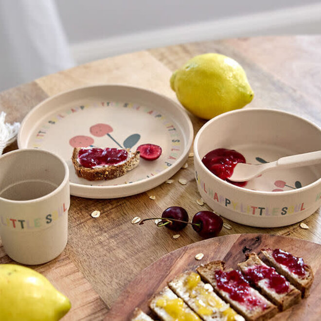 Lässig - Dish set Happy Fruits cherry