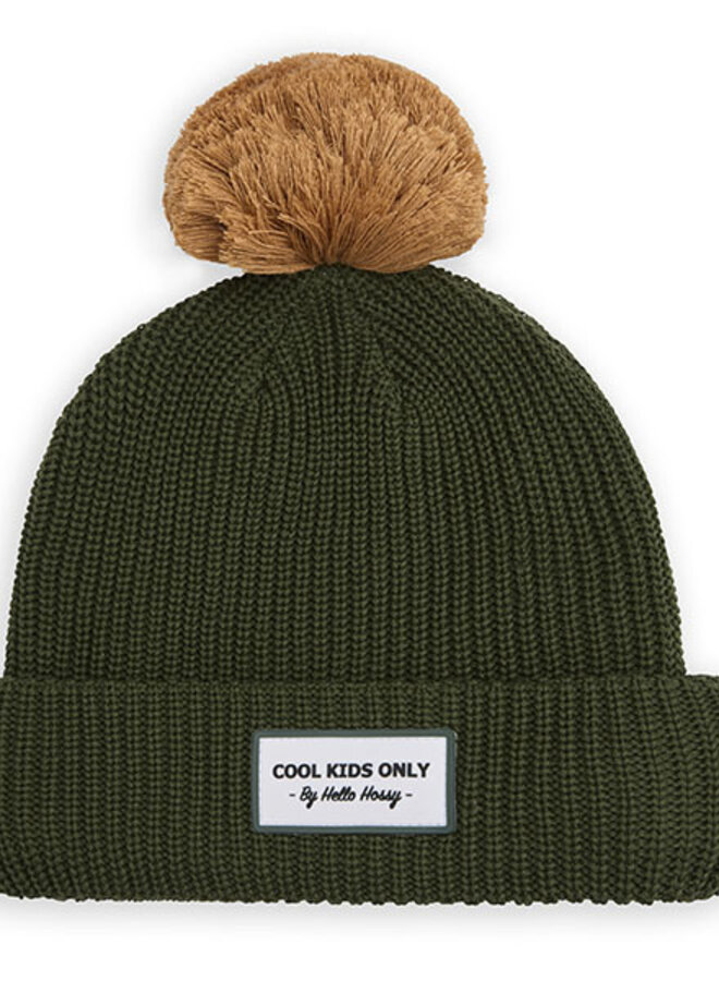 Hello Hossey - Color block beanie - Block forest