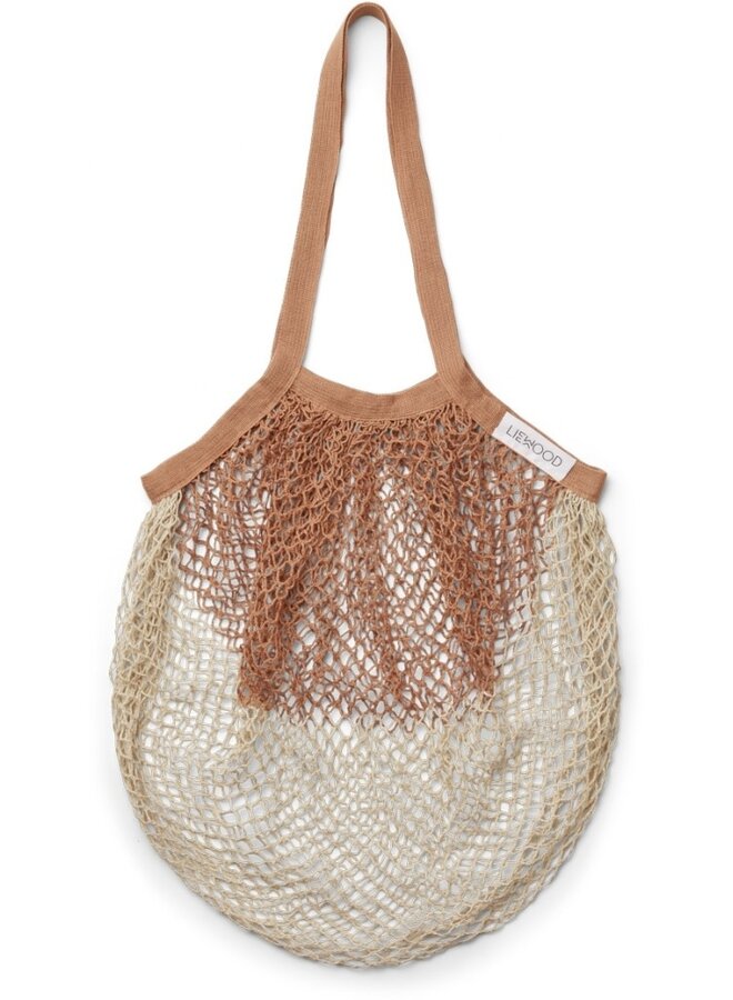 Liewood - Nuka mesh tote bag - Tuscany rose / Sand mix