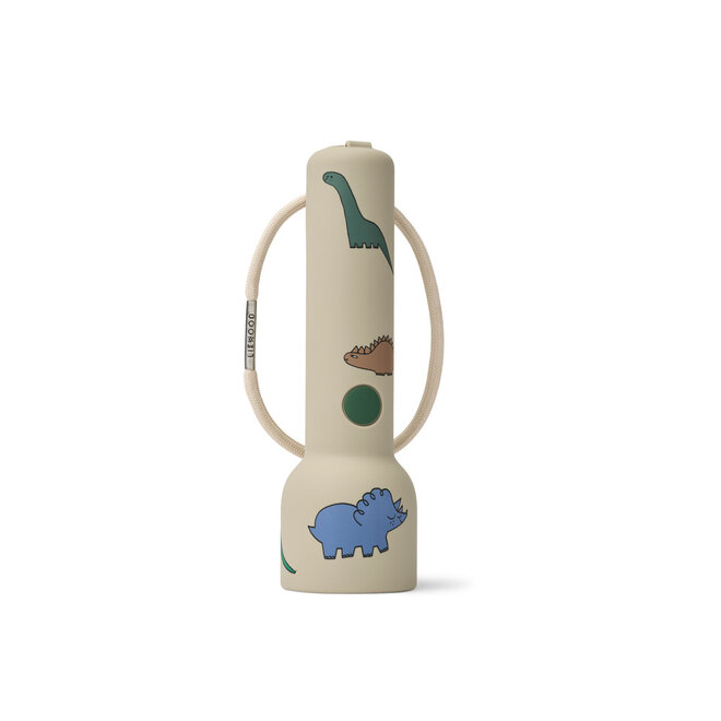 Liewood - Gry Printed Flashlight - Dinosaurus / Mist