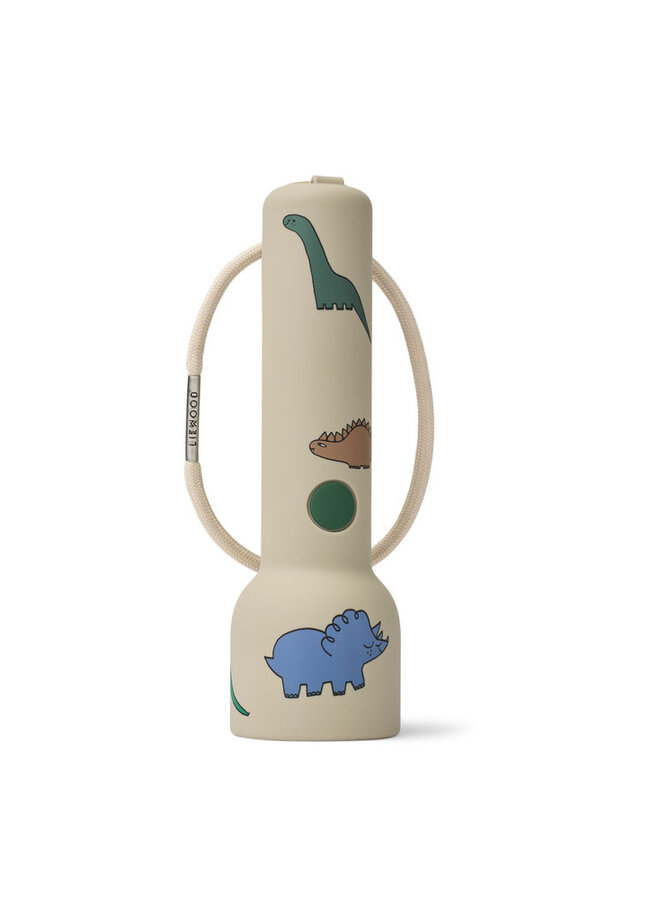 Liewood - Gry Printed Flashlight - Dinosaurus / Mist