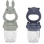 Konges Slojd - Silicone fruit feeding pacifier bunny - ONYX