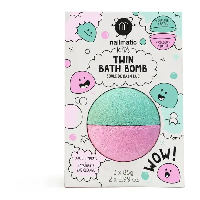 Nailmatic - Bath Bomb - Pink & Lagoon Green