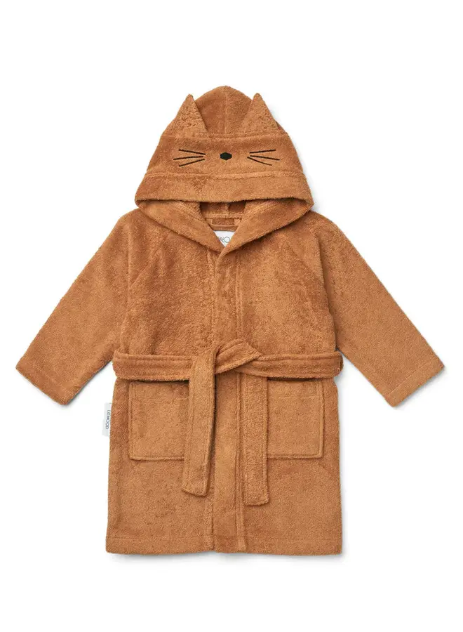 Liewood - Lily bathrobe - Cat almond