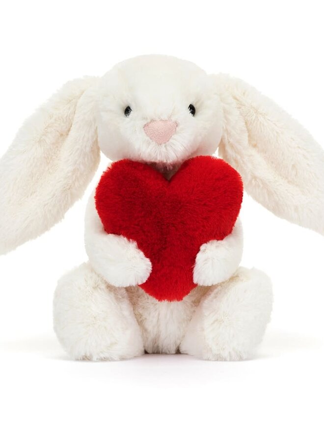 Jellycat - Bashful red love heart bunny little