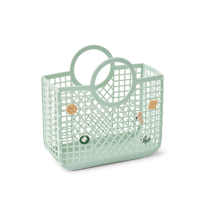 Liewood - Samantha basket with charms - light peppermint