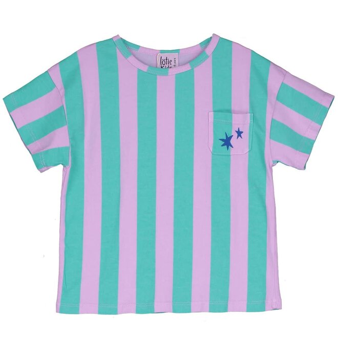Lötiekids - Shortsleeve t-shirt - Mini stripes Verbena