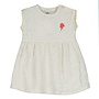 Lötiekids - Baby woven muslin dress - Poppy embroidery Natural washed