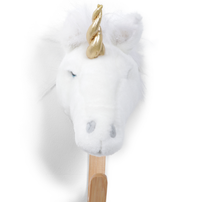Wild&Soft - Kapstok kopje witte eenhoorn
