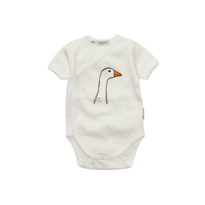Sproet & Sprout - Rib romper goose