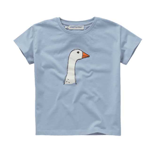 Sproet & Sprout - T-shirt goose Misty blue