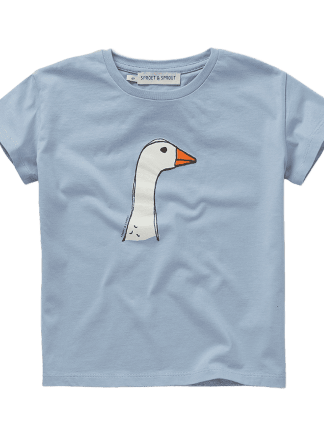 Sproet & Sprout - T-shirt goose Misty blue